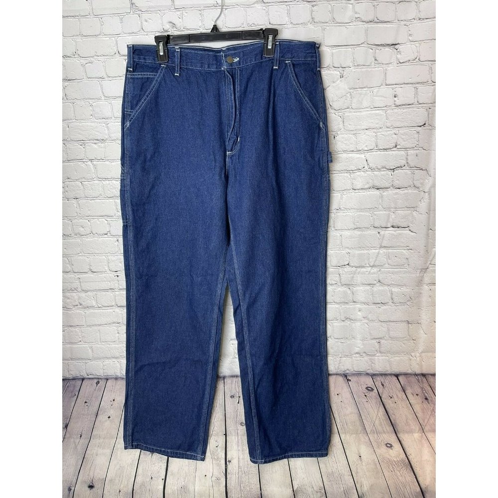 Carhartt mens jeans size 38/32 NWT blue